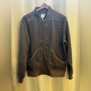 The Garb Store grey cardigan zip up sz xl